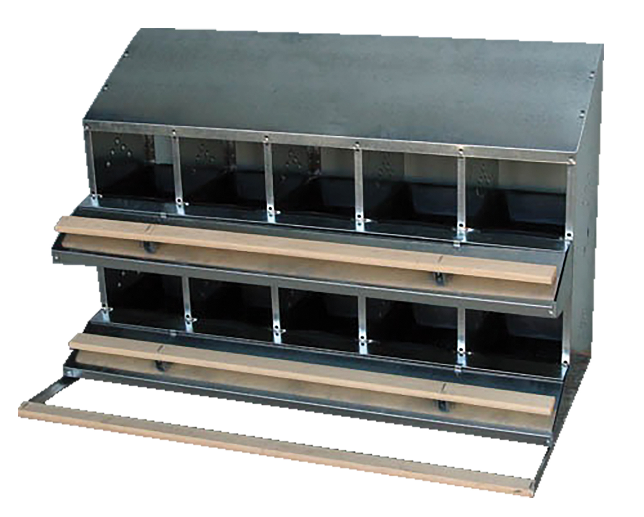 Yorkshire Ranger, 10-hole Rollaway Nestbox for Front Collection