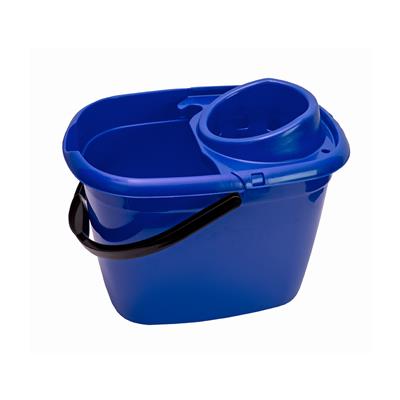 Mop Bucket with Wringer, 14L - Blue