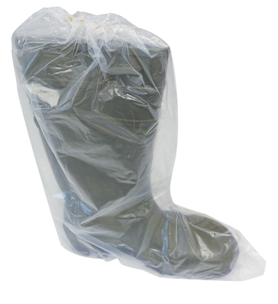 ETON Polythene Disposable Overboots with elastic strap, Pack of 25 Pairs