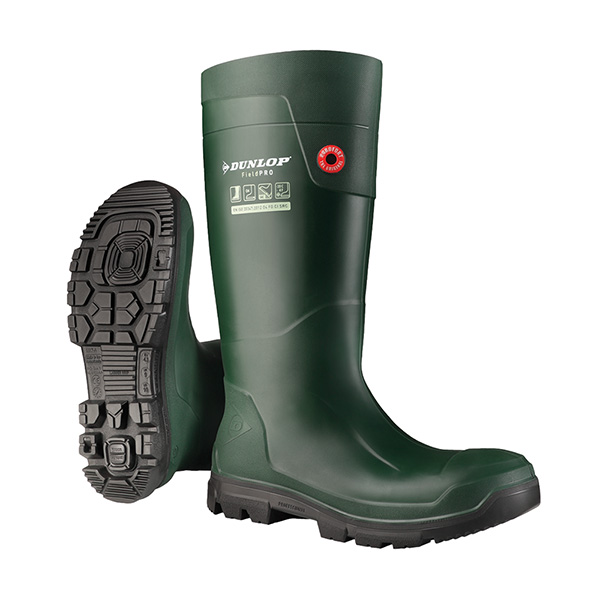 Dunlop Purofort FieldPro Non-Safety Boot, Green - Size 4 (37)