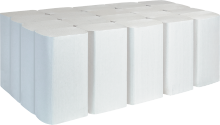 2 ply White Interfold Hand Towel