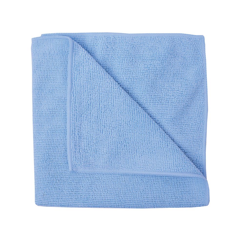 Microfibre Cloths, Blue, Pack of 10
