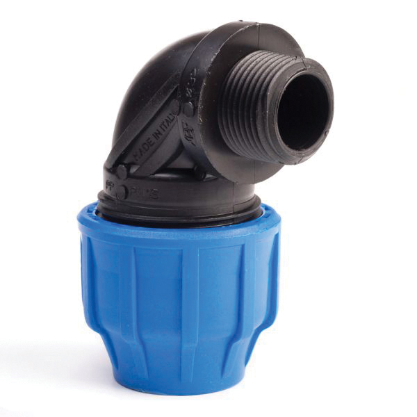MDPE Elbow 90 Male Threaded 20mm x 3/4"