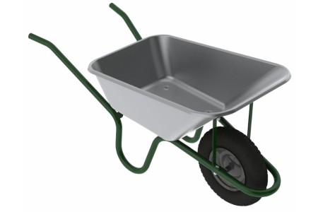 Haemmerlin Galvanised Steel Wheelbarrow, 120L