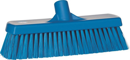 Vikan Broom, 300mm, Medium - Blue
