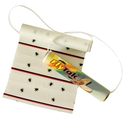 FlyTak Sticky Fly Roll Mini, complete with holder, 2.5m